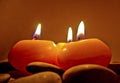 Romantic Candles Royalty Free Stock Photo