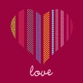 Romantic card ornamenral heart