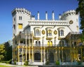 Fairytale White Castle Czech Republic Royalty Free Stock Photo