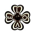 Chocolate love clover candy symbol