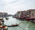 Venice, the city of the lagoon, of the canals, and of carnival masks. Famous throughout the world. Gondola and gondolier.