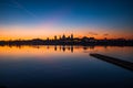 Romantic cityscape at sunset, Mantova or Mantua, Lombardy, Italy.