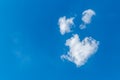Romantic cloud in the shape of a heart on a blue sky. Love concept Royalty Free Stock Photo