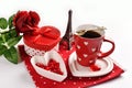 Romantic coffee in Paris Royalty Free Stock Photo