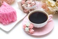 Romantic Coffee Set Royalty Free Stock Photo