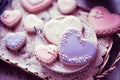 Romantic cookies heart