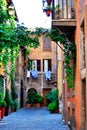 Romantic corner in a street of Trestevere Royalty Free Stock Photo