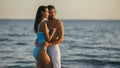 Romantic Couple Beach Summer Holiday Vacation Concept Royalty Free Stock Photo