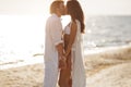 Romantic Couple Beach Summer Holiday Vacation Concept Royalty Free Stock Photo