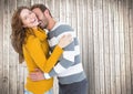 Romantic couple cuddling each other Royalty Free Stock Photo