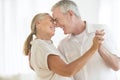 Romantic Couple Dancing At Home