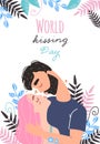 Romantic couple in love kissing. World kissing Day Royalty Free Stock Photo