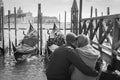 Romantic couple in Venice.