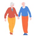 Romantic couples of retiree