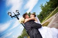 Romantic couples at wedding walk