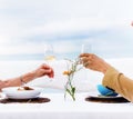 Romantic Date Toast Celebration Party Concept Royalty Free Stock Photo