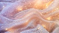 A romantic design depicting grainy festival lights in soft shades of peach and lavender evoking a starry night sky