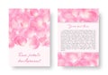 Romantic design with rose petals