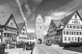 romantic Dinkelsbuhl, city of late middleages and timbered houses in Germany Royalty Free Stock Photo