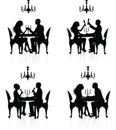 Romantic dinner. Royalty Free Stock Photo