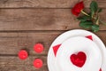 Romantic dinner concept. Valentine day or proposal background. Royalty Free Stock Photo
