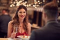 Romantic dinner for Valentine`s day Royalty Free Stock Photo