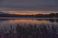 Romantic dusk on Lake Banyoles