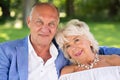 Romantic elderly couple Royalty Free Stock Photo