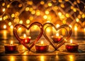 Romantic Evening Embrace A LowLight Setting Highlighting Intimacy and Connection Between Two Hearts Capturing the Soft Royalty Free Stock Photo