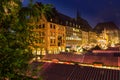 Romantic evening- german Christmas Market- Nuremberg (Nuernberg), Germany Royalty Free Stock Photo