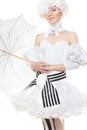 Romantic fairytale woman. Halloween, cosplay suit