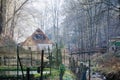 Romantic forest house in Saxon Switzerland Germany on a sunny morning in spring Royalty Free Stock Photo