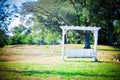 Romantic Garden Bench Swing Royalty Free Stock Photo