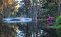 Romantic Garden with Bridge in South Carolina