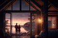 Romantic Getaway in a Remote Cabin (Generative AI)