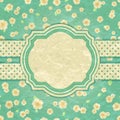 Romantic Green Retro Card