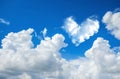 romantic Heart Cloud abstract blue sky and cloud nature background. Royalty Free Stock Photo