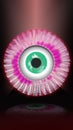 romantic heart eye eyeball spiral mythical spirit love spiritual focus illustration