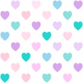 Romantic Heart shape seamless pattern