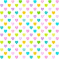 Romantic Heart shape seamless pattern