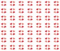 Romantic hearts background pattern in two colors