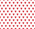 Romantic red hearts modern design seamless pattern vector template Royalty Free Stock Photo