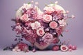 Romantic HeartShaped Floral Arrangements for