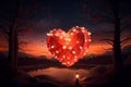 Romantic HeartShaped Paper Lantern Releases