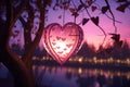 Romantic HeartShaped Paper Lantern Releases