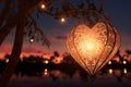 Romantic HeartShaped Paper Lantern Releases