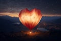 Romantic HeartShaped Paper Lantern Releases