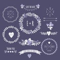 Romantic hipster icons