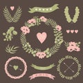 Romantic hipster icons