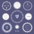 Romantic hipster icons